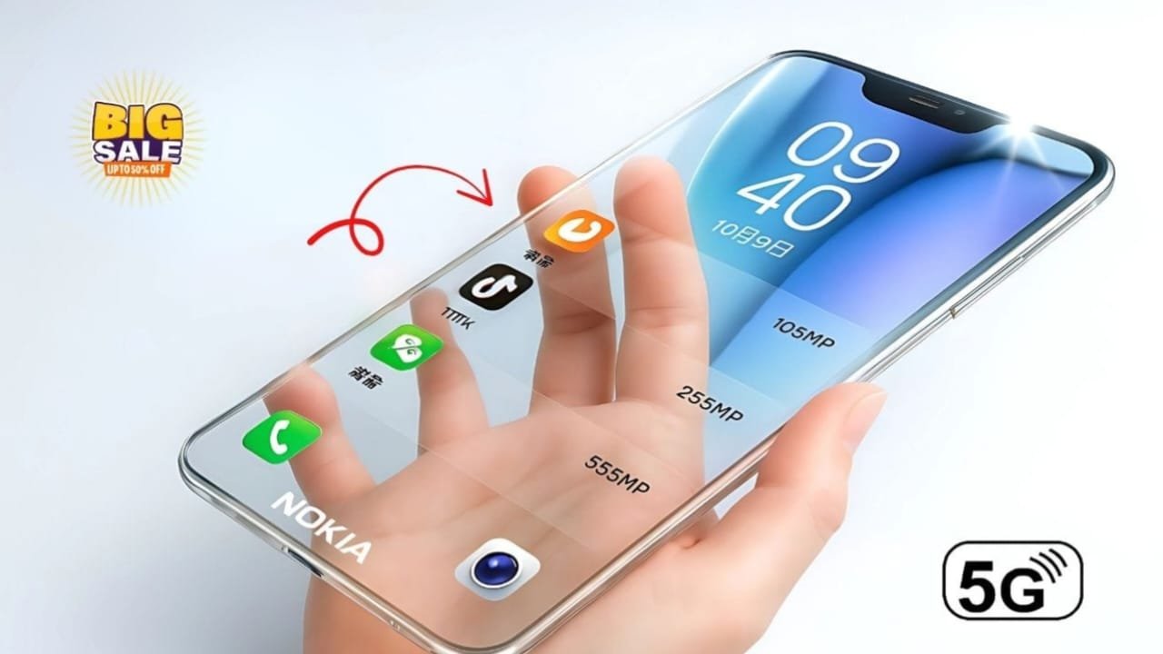 Nokia Launches New Smartphone – Transparent Phone with 200MP Camera, 16GB RAM & 512GB Storage for ₹12,999!